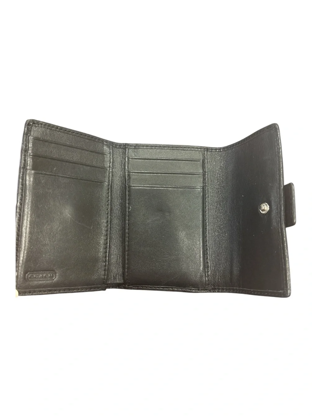 Coach Black C Patterned Women's Wallet - Picture 6 of 8